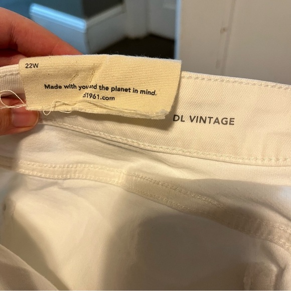 DL1961 Bridget boot high rise instasculpt 32” womens jeans white NWT - Picture 10 of 12